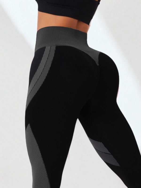 Female Contrast color Scrunch Bum Leggings