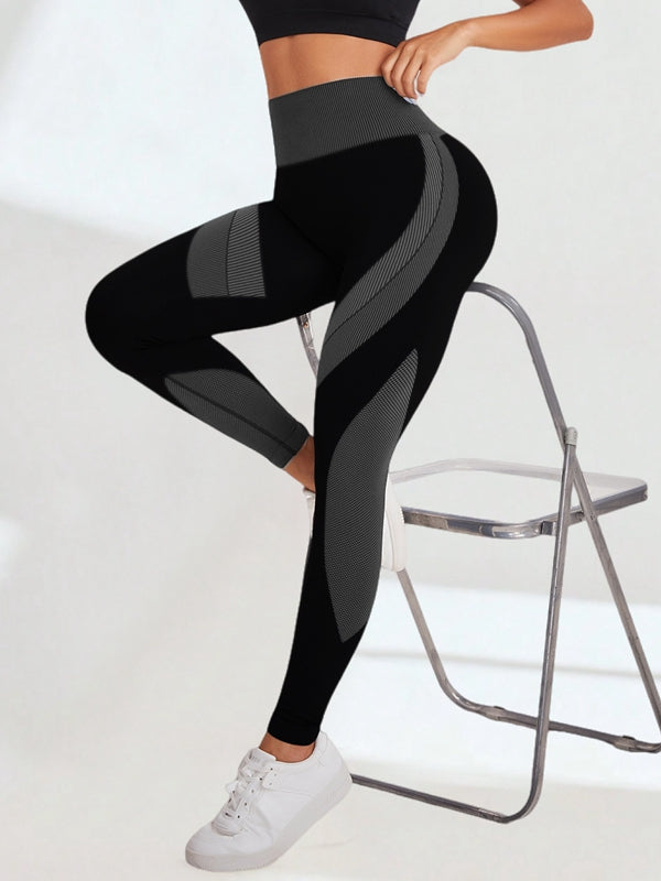 Female Contrast color Scrunch Bum Leggings