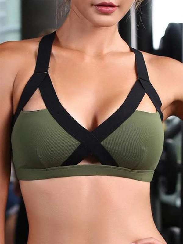 Female Hollow Gathered Sports Bras