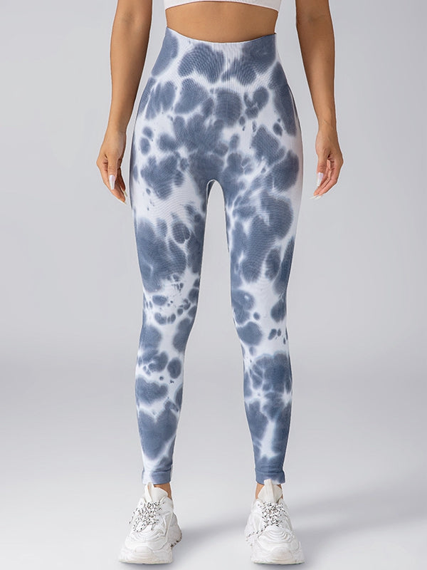 Female Hot Tie-dye Quick Dry Hip-lift Leggings