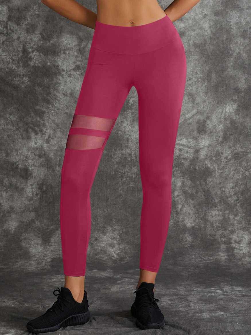 Female Unique Cut Out Pocket Mesh Scrunch Bum Leggings