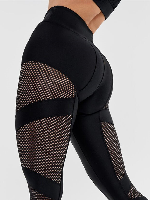 Female Unique Wildest Net Style Hip-lift Leggings