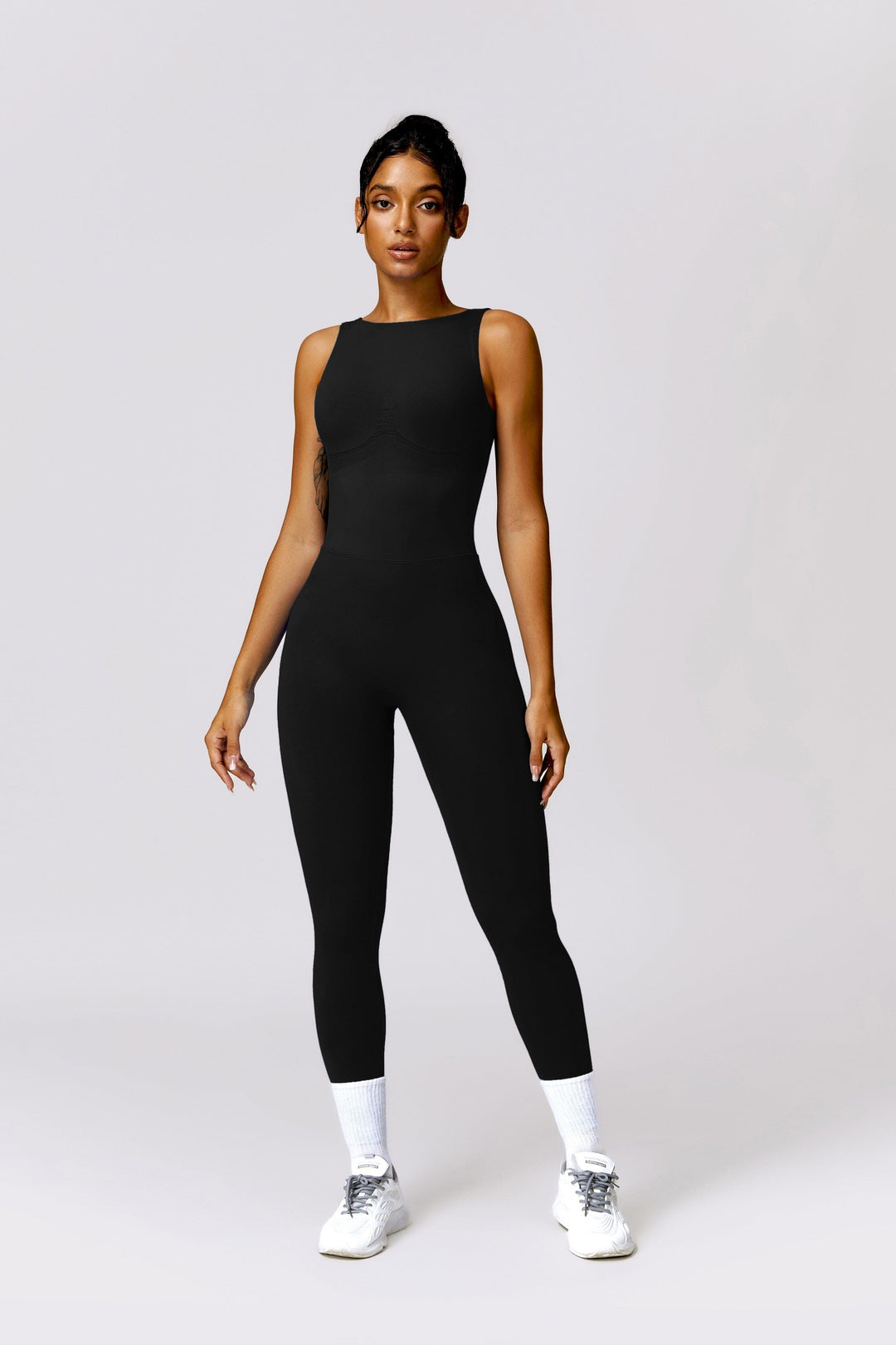 Elevate Your Style with the Seamless V-Back Jumpsuit