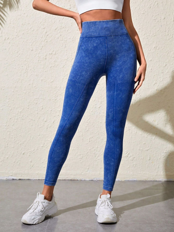 Female Denim Scrunch Bum Hip-lift High-waisted Leggings