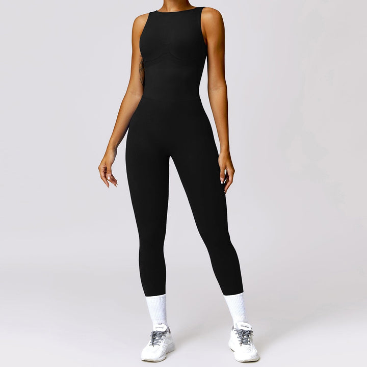 Elevate Your Style with the Seamless V-Back Jumpsuit