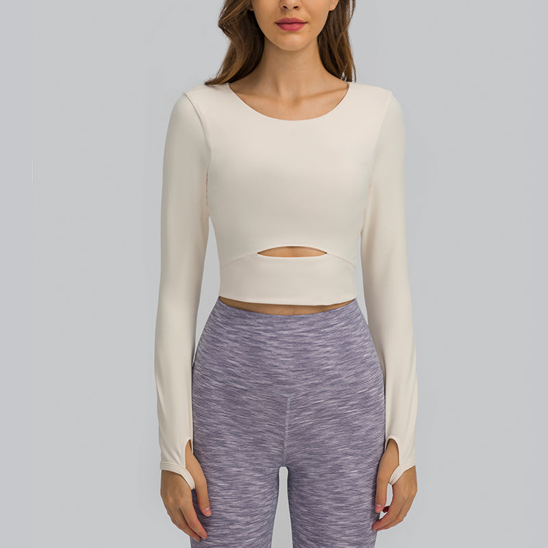 Stylish Hollow-Out Yoga Top