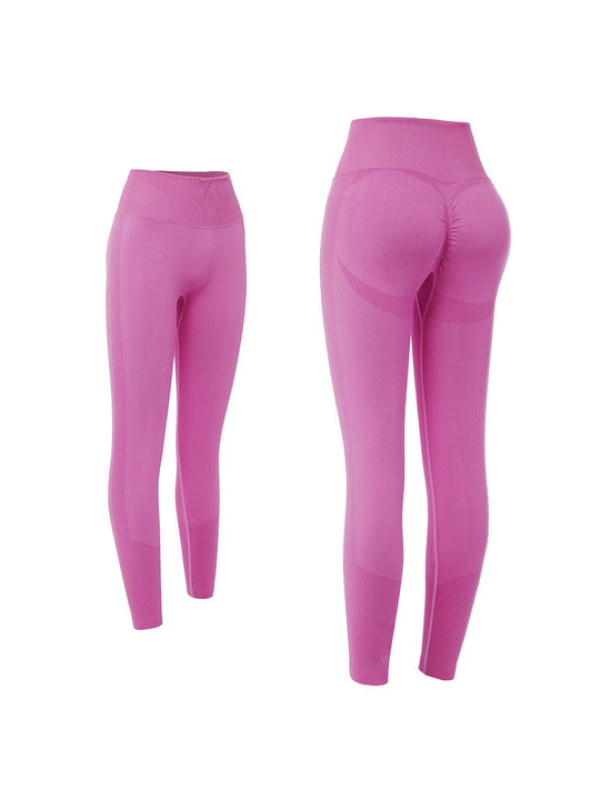 Female High Waist Tight Basic Smiley Leggings