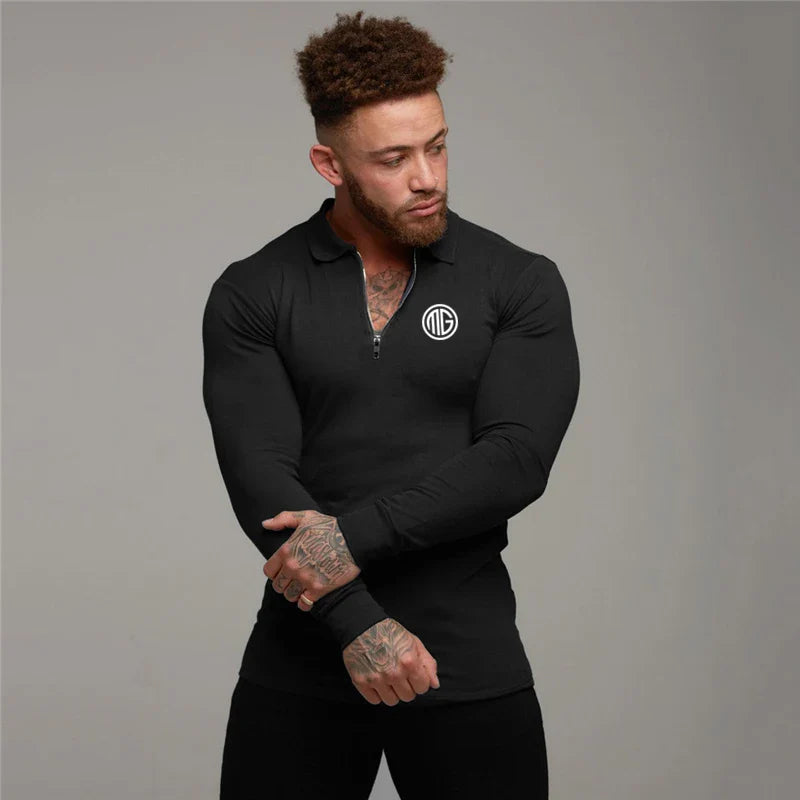 Black MG Long Sleeve T-Shirt