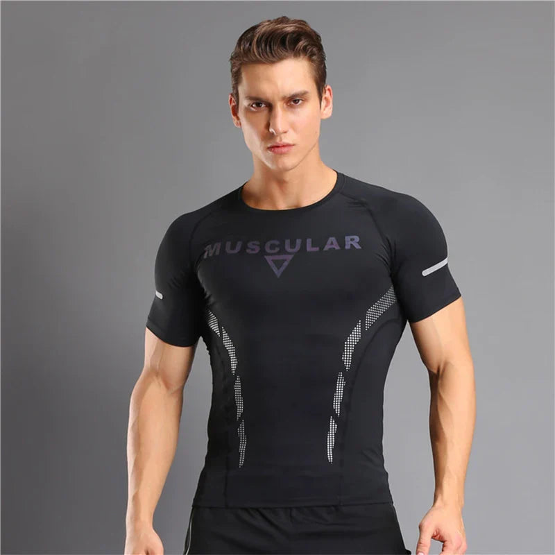 Black Muscular T-Shirt