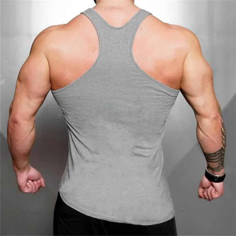 Grey Power Fit Tank Top