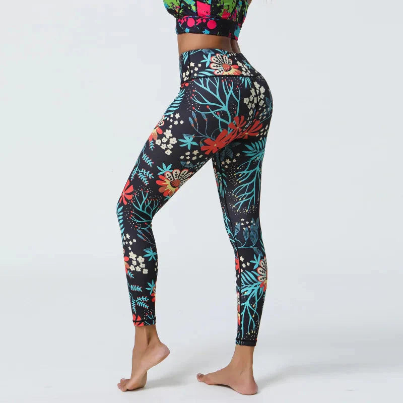 Whimsical Floral Patterned Leggings for Effortless Style