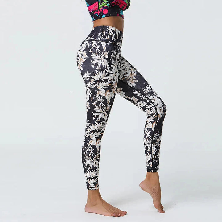 Whimsical Floral Patterned Leggings for Effortless Style