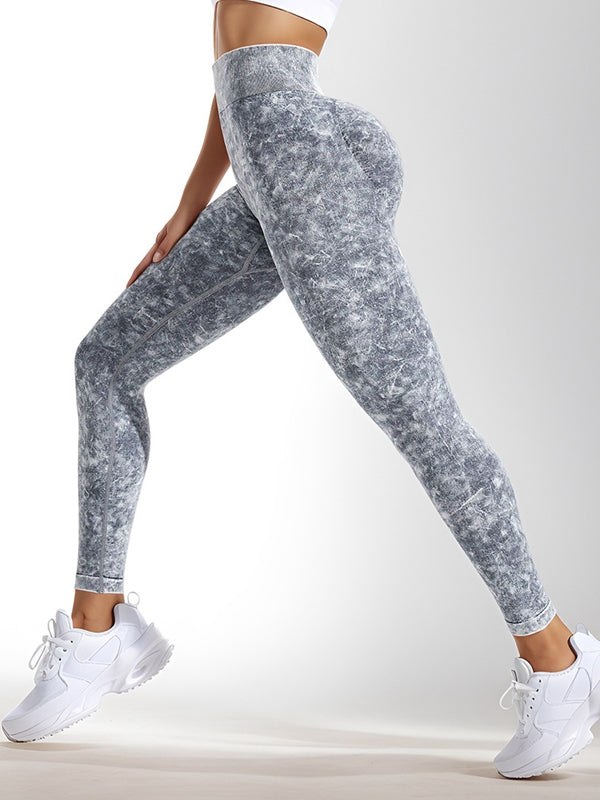 Female Seamless Denim Scrunch Bum Leggings