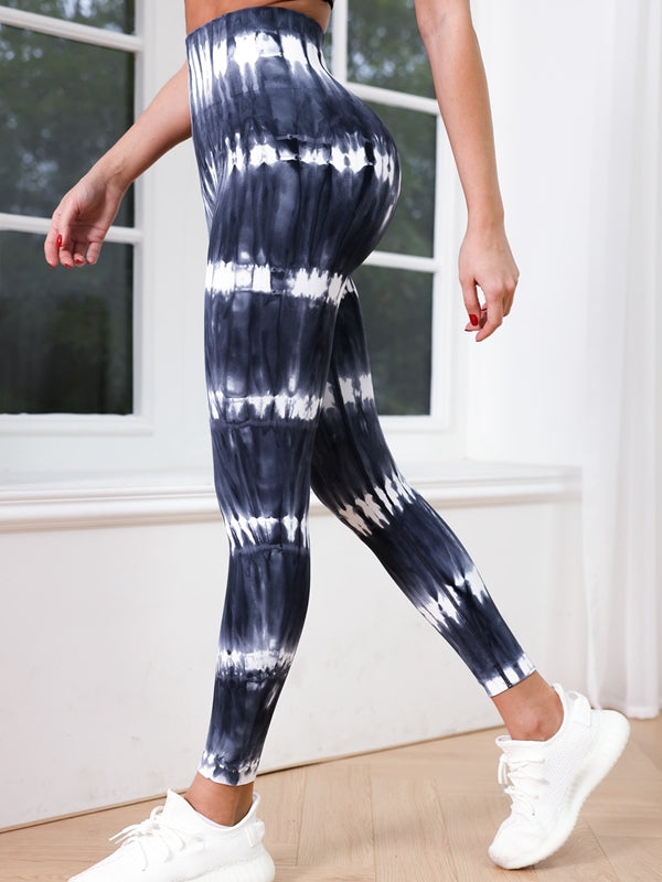 Female Hot Tie-dye Ombre Scrunch Bum Leggings