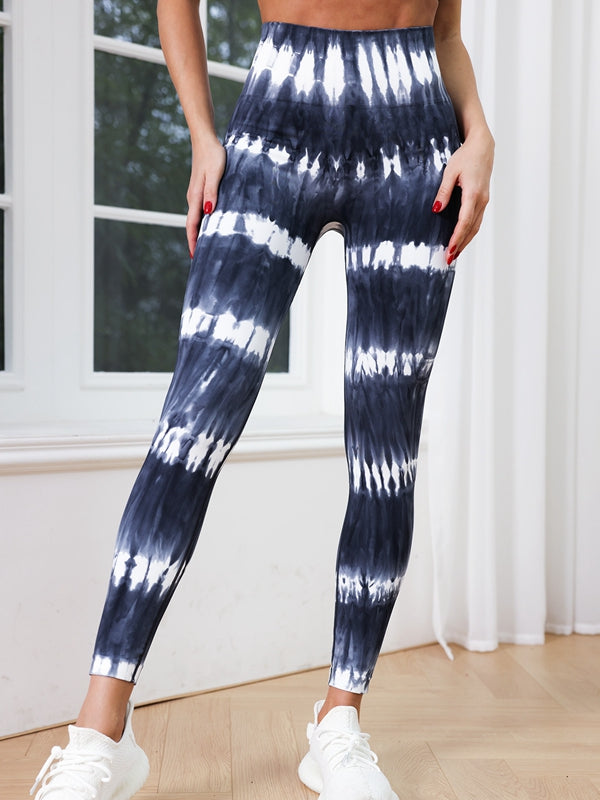 Female Hot Tie-dye Ombre Scrunch Bum Leggings