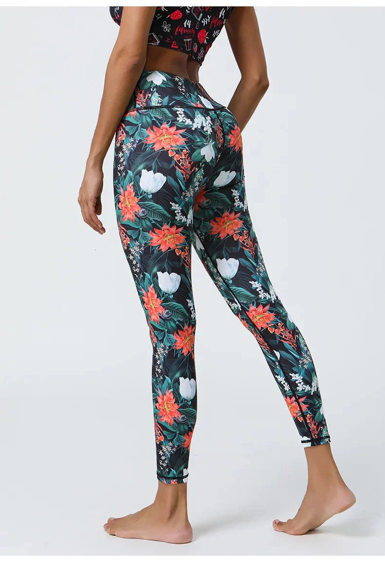 Whimsical Floral Patterned Leggings for Effortless Style