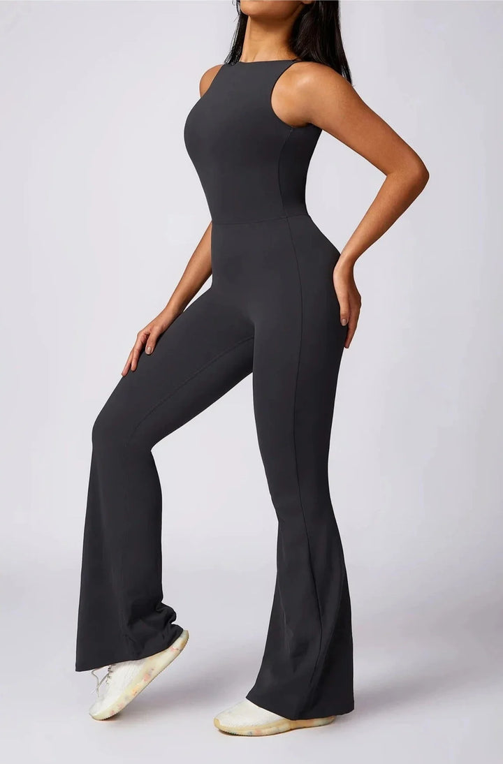 Glamorous Backless Flared Jumpsuit