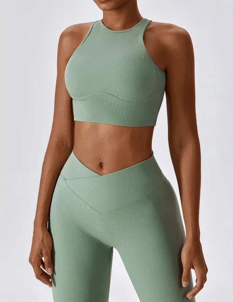 Dreamy Soulmate Racerback Set - Stylish Leggings & Coordinating Top