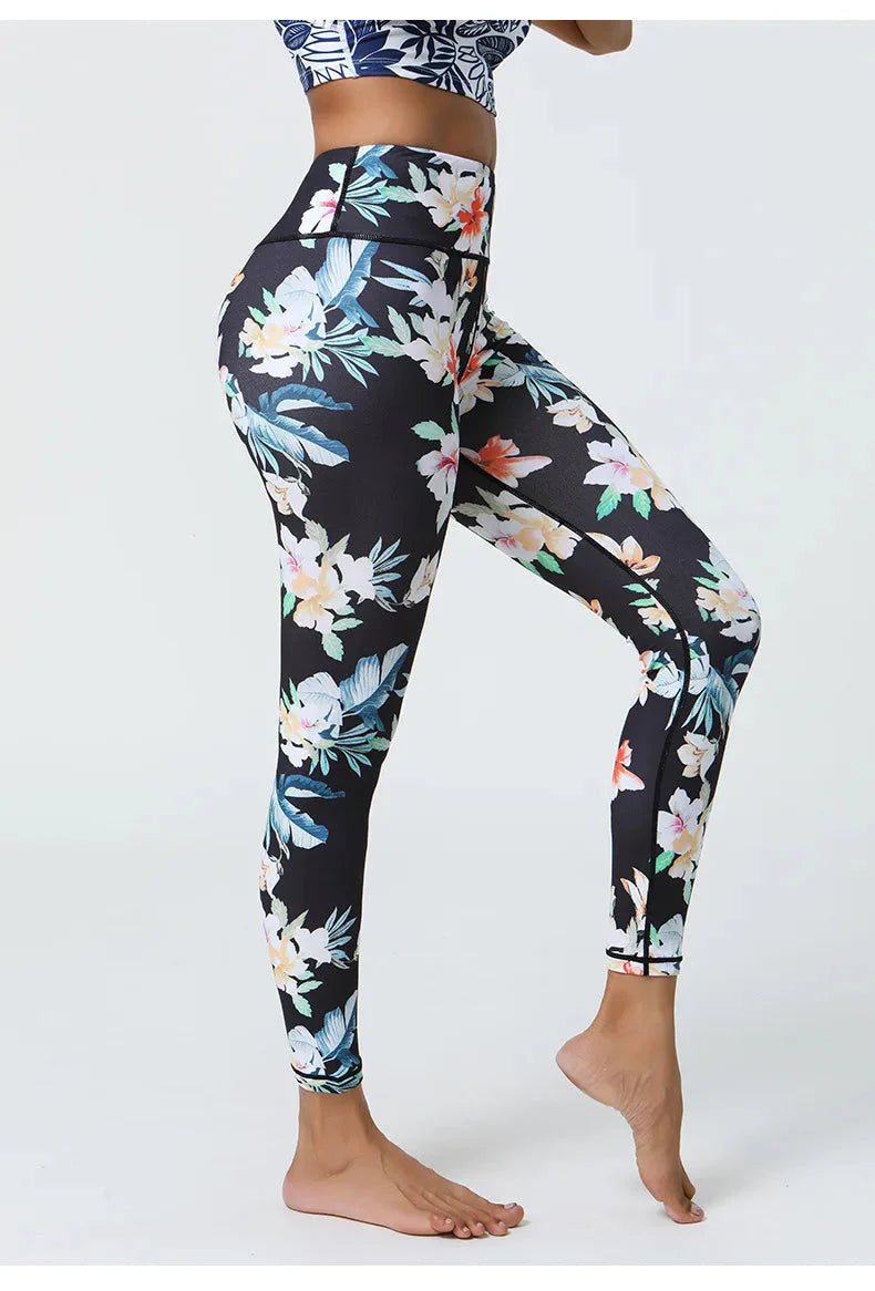 Whimsical Floral Patterned Leggings for Effortless Style