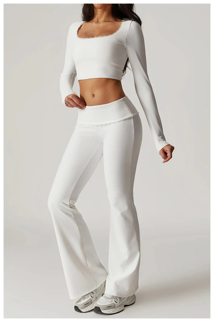 Ultimate Fitness Gear: Stylish Leggings and Matching Top Set