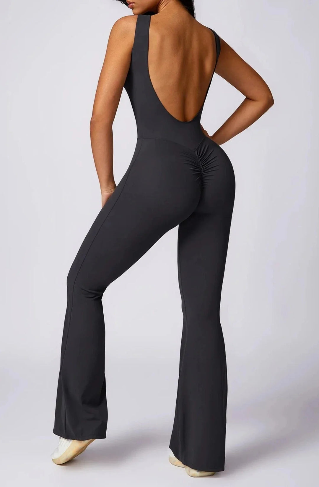 Glamorous Backless Flared Jumpsuit