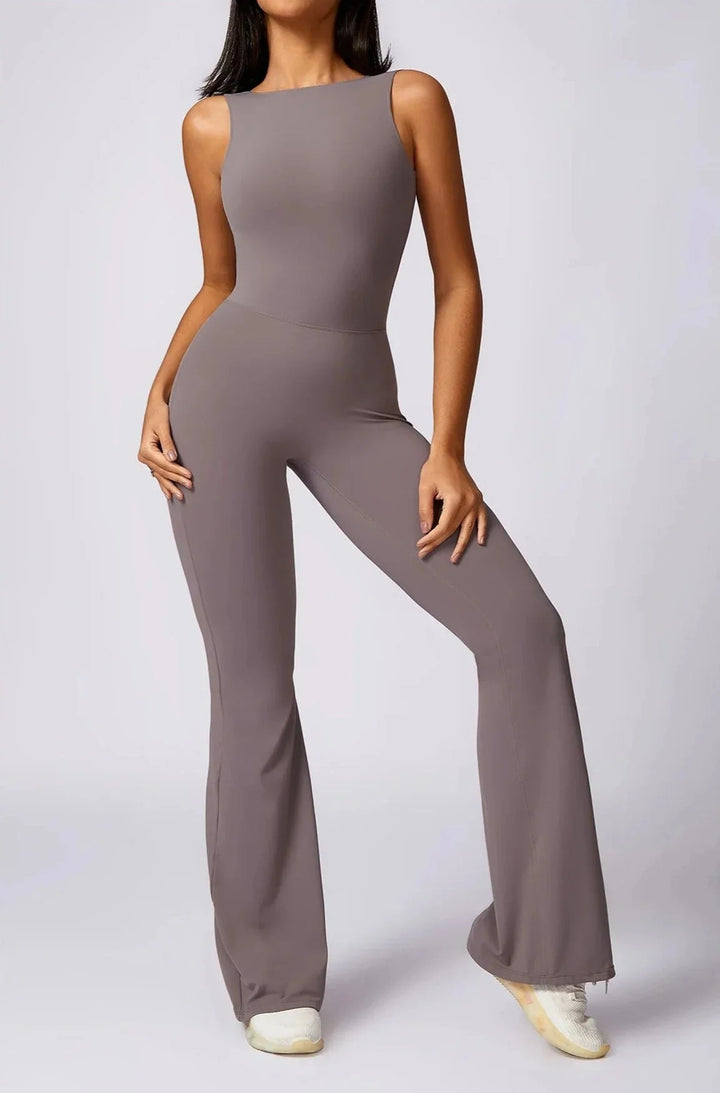 Glamorous Backless Flared Jumpsuit