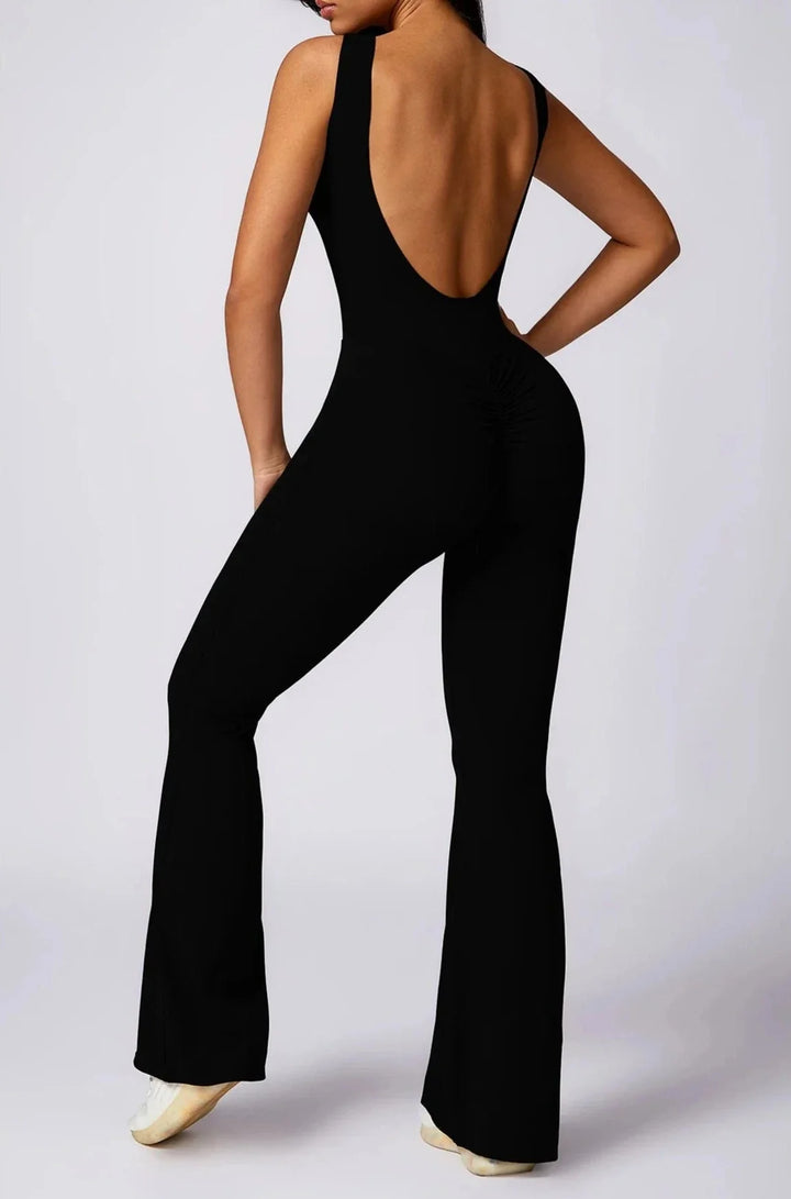 Glamorous Backless Flared Jumpsuit