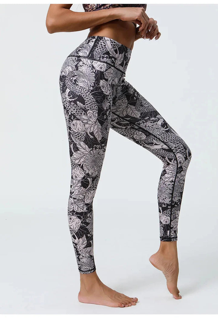 Whimsical Floral Patterned Leggings for Effortless Style