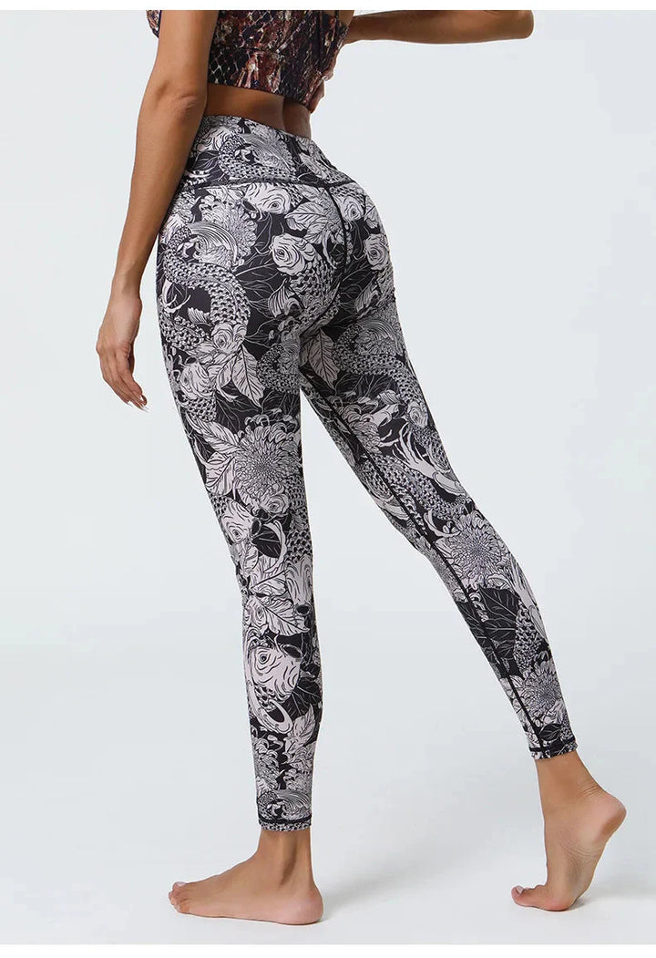 Whimsical Floral Patterned Leggings for Effortless Style