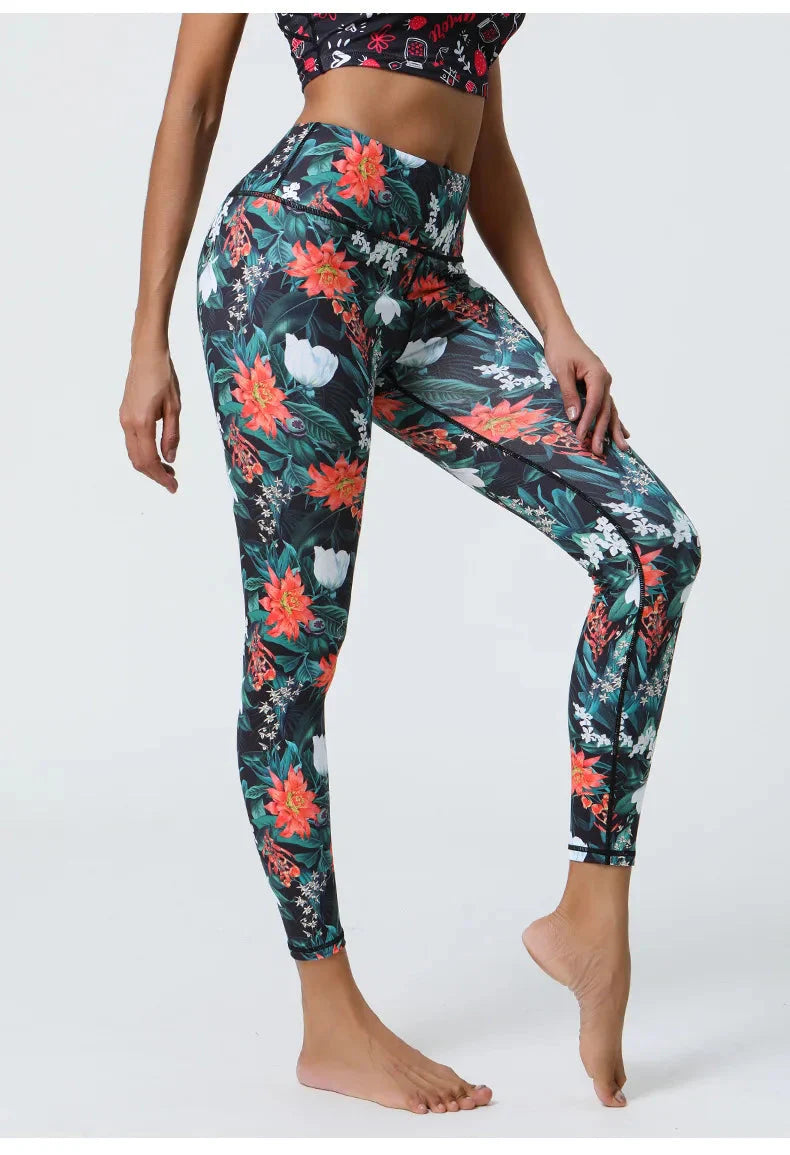 Whimsical Floral Patterned Leggings for Effortless Style