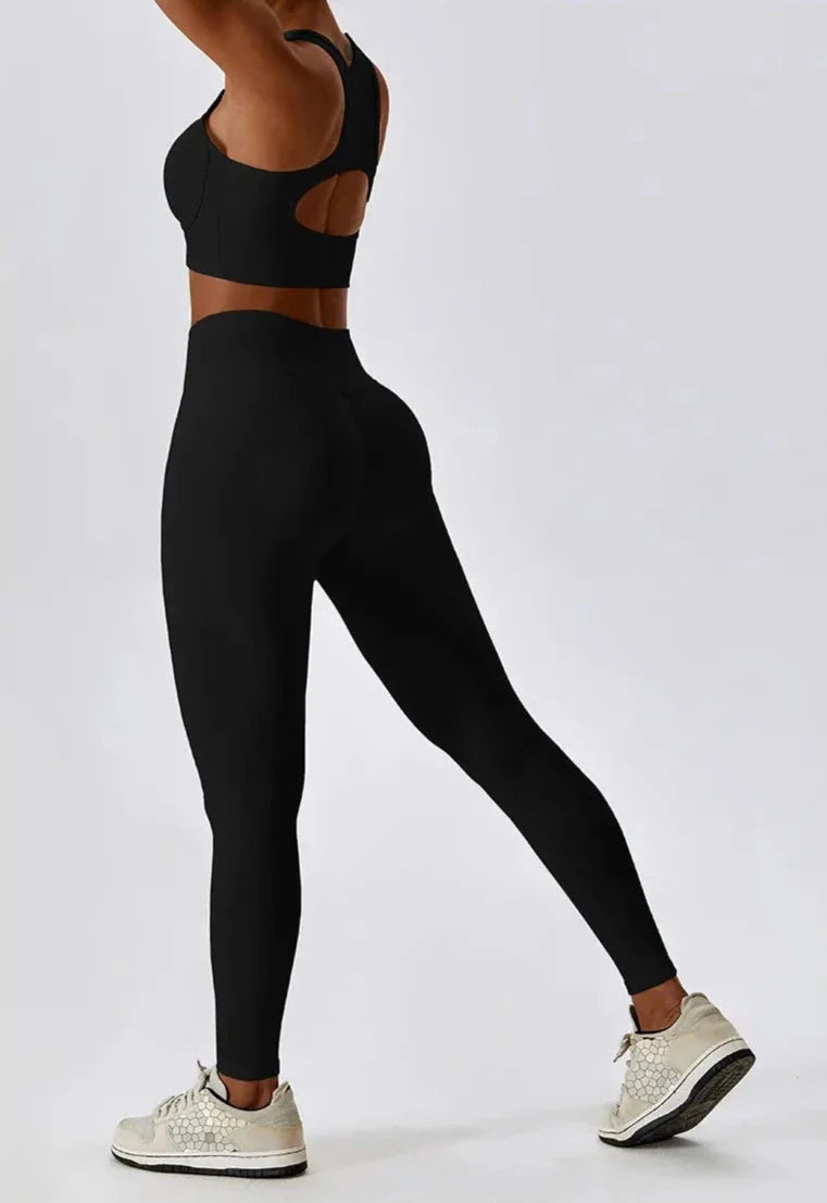 Dreamy Soulmate Racerback Set - Stylish Leggings & Coordinating Top