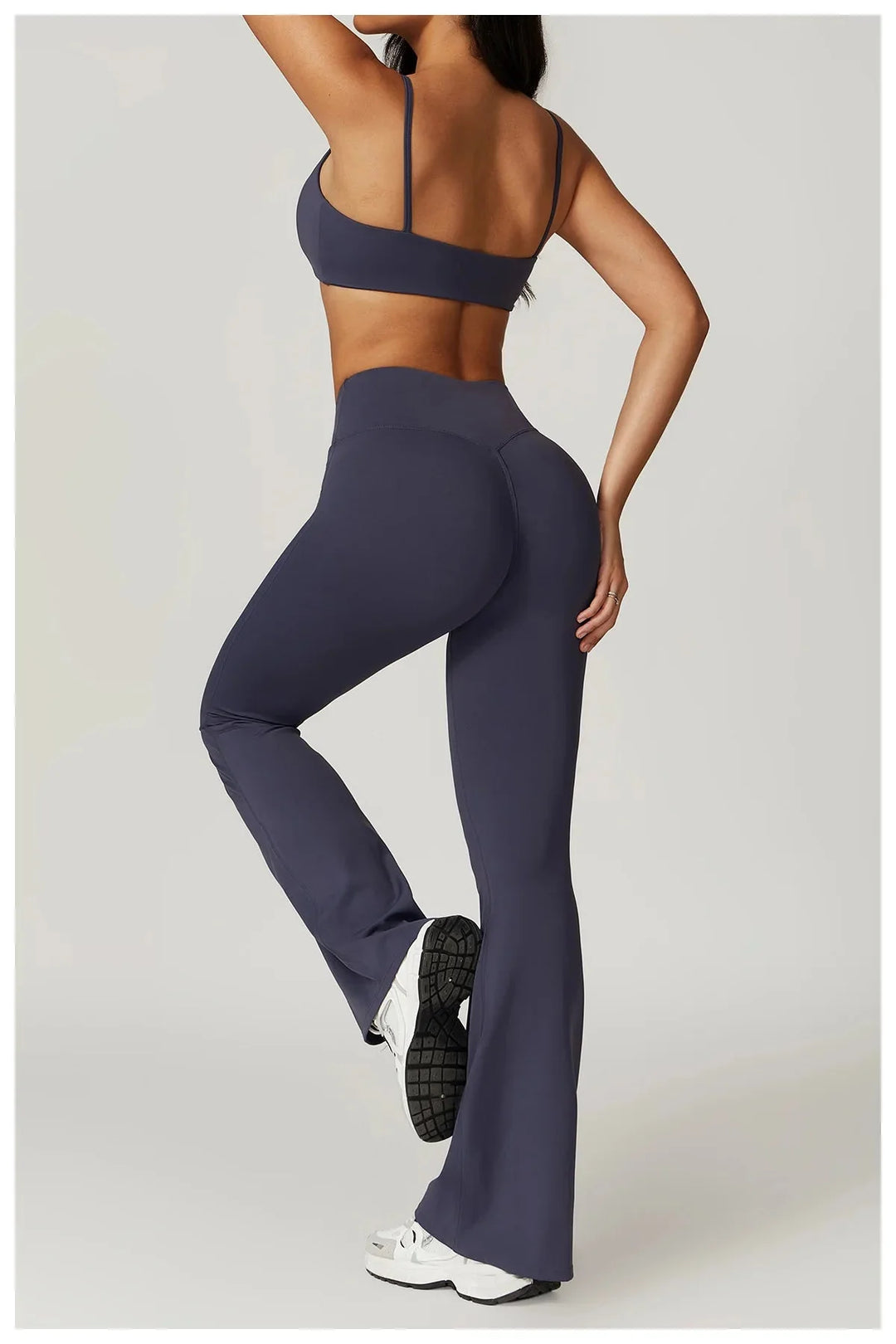 Elevate Your Workout with the Active Wanders Flared Gym Set - Stylish Leggings & Bra Combo!