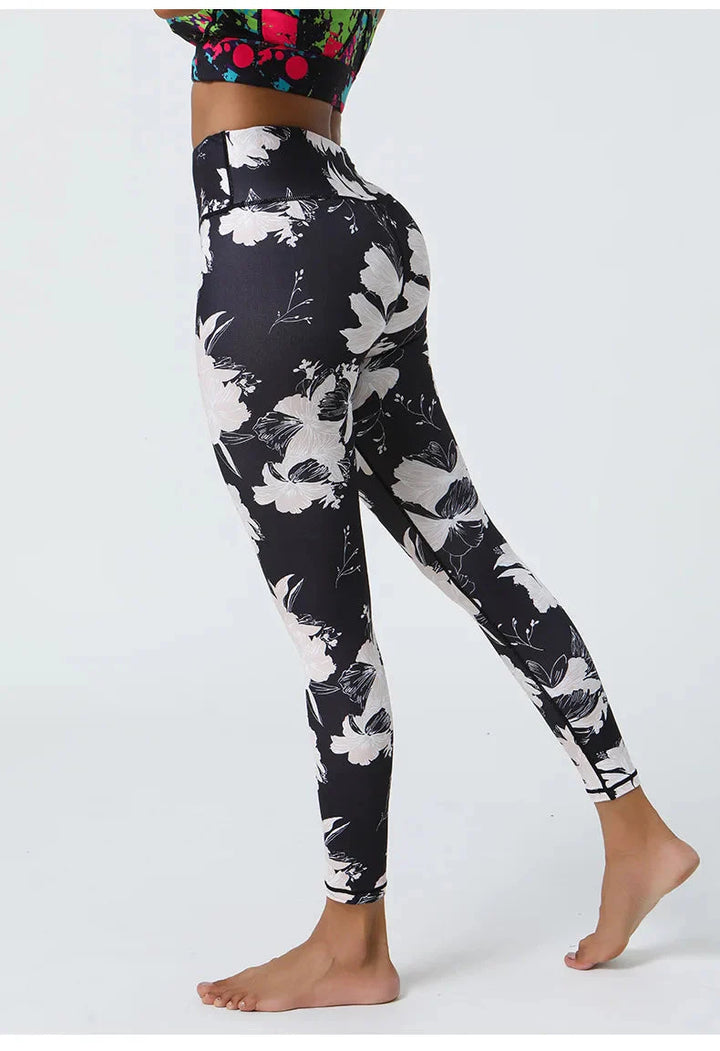 Whimsical Floral Patterned Leggings for Effortless Style