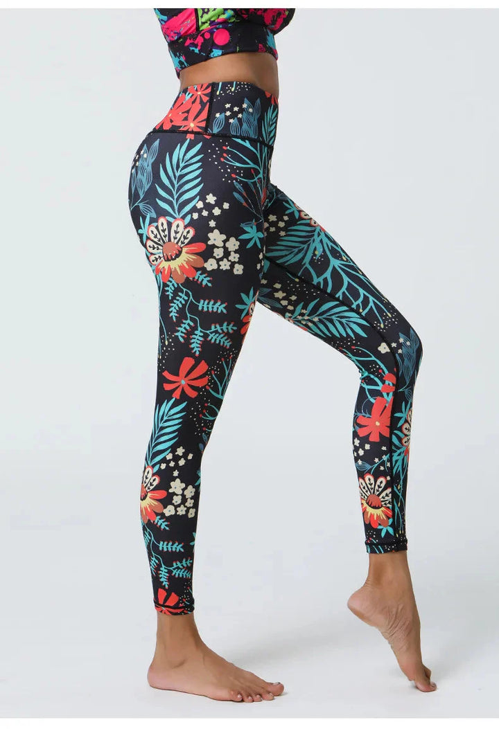 Whimsical Floral Patterned Leggings for Effortless Style