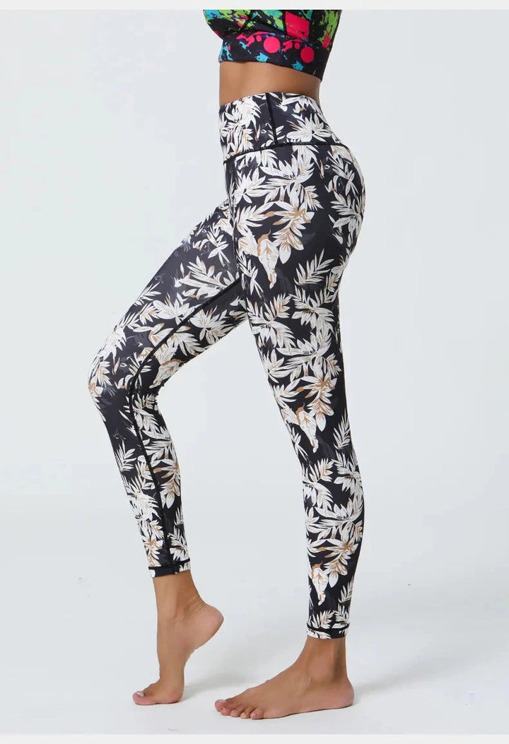 Whimsical Floral Patterned Leggings for Effortless Style