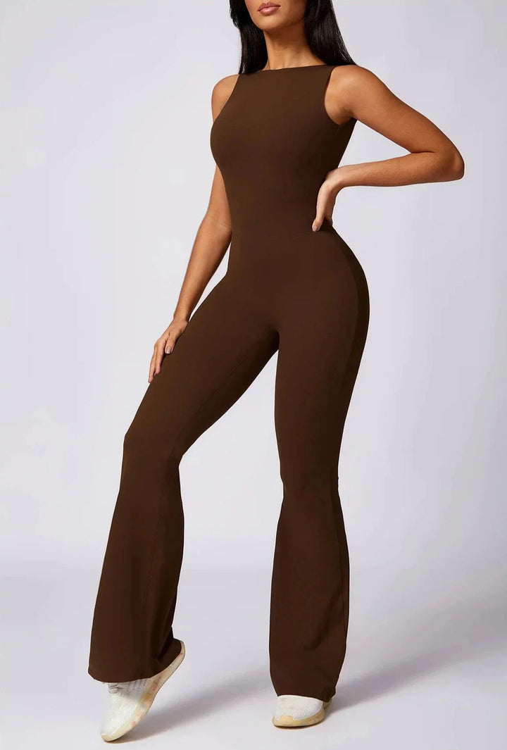 Glamorous Backless Flared Jumpsuit