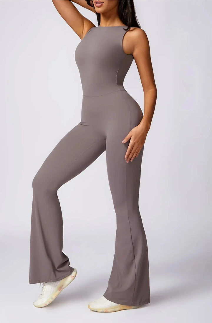 Glamorous Backless Flared Jumpsuit