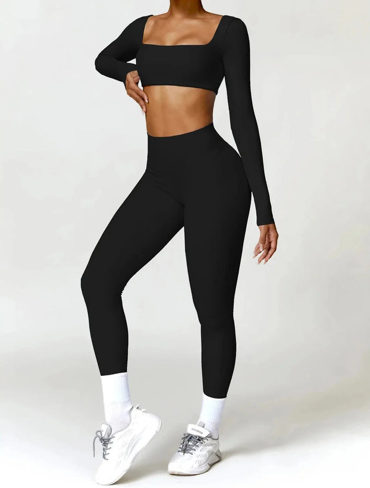 Elevate Your Workout with the Charm Flex Performance Leggings and Top Set