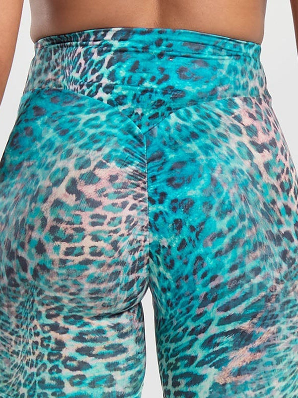 Female Leopard Print Scrunch Bum Leggings