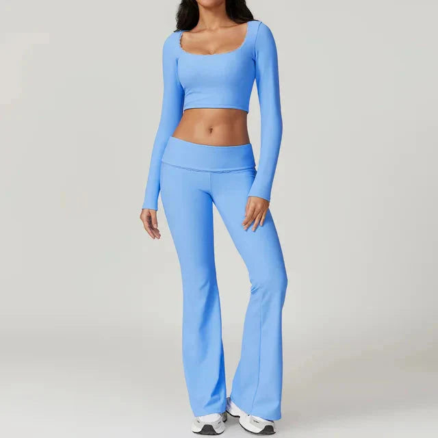 Ultimate Fitness Gear: Stylish Leggings and Matching Top Set